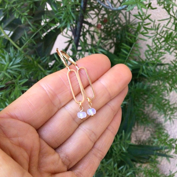 Genuine Moonstone Sundance charm Earrings - Picture 6 of 7